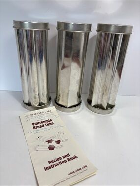 Pampered Chef Stainless Steel Vertical Bread Tube Set